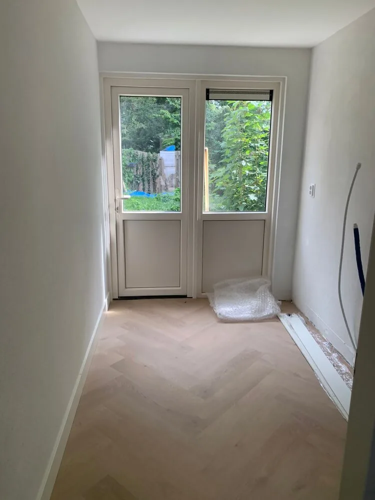 Woning tijdens totaalrenovatie - ruwbouwfase